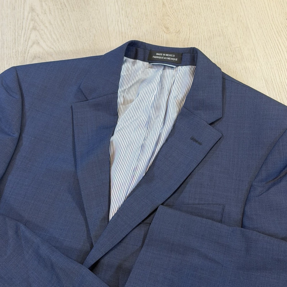 Tommy Hilfiger Blazer Jacket Mens Size R38 Navy Blue 100% Wool No Pants